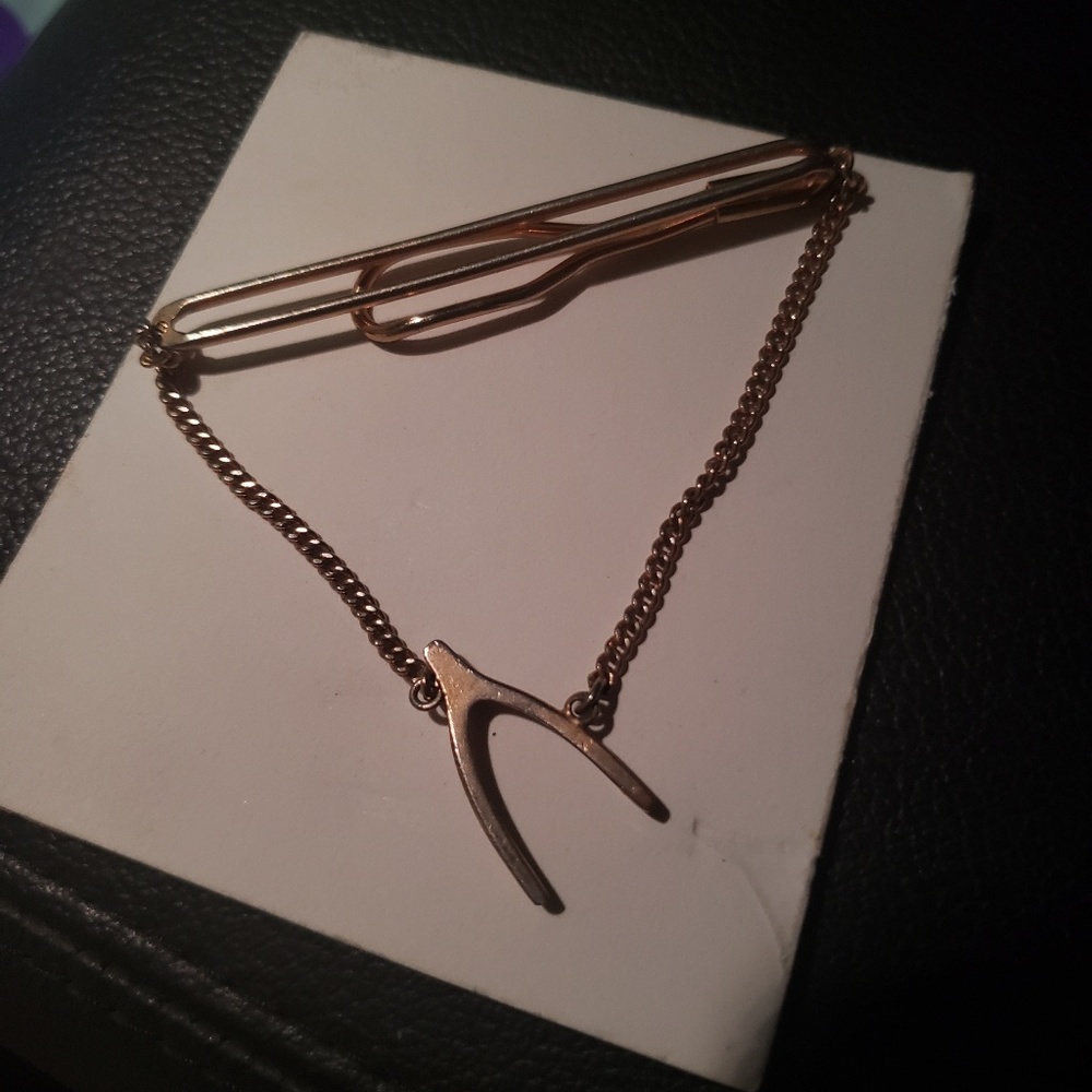 Wishbone Tie Clip by Swank